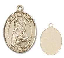Load image into Gallery viewer, St. Victoria Custom Medal - Yellow Gold