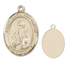 Load image into Gallery viewer, St. Basil the Great Custom Medal - Yellow Gold