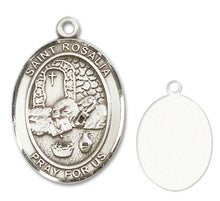 Load image into Gallery viewer, St. Rosalia Custom Medal - Sterling Silver