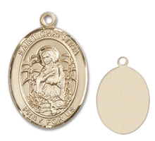 Load image into Gallery viewer, St. Christina the Astonishing Custom Medal - Yellow Gold