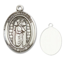 Load image into Gallery viewer, St. Matthias the Apostle Custom Medal - Sterling Silver