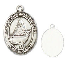 Load image into Gallery viewer, St. Catherine of Sweden Custom Medal - Sterling Silver