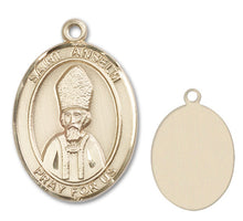 Load image into Gallery viewer, St. Anselm of Canterbury Custom Medal - Yellow Gold