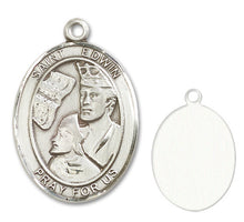 Load image into Gallery viewer, St. Edwin Custom Medal - Sterling Silver
