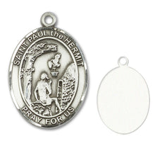 Load image into Gallery viewer, St. Paul the Hermit Custom Medal - Sterling Silver