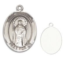 Load image into Gallery viewer, St. Seraphina Custom Medal - Sterling Silver