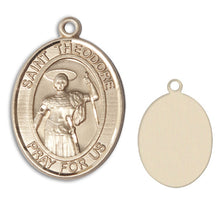 Load image into Gallery viewer, St. Theodore Stratelates Custom Medal - Yellow Gold
