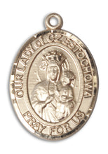 Load image into Gallery viewer, Our Lady of Czestochowa Custom Medal - Yellow Gold