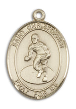 Load image into Gallery viewer, St. Christopher / Wrestling Custom Medal - Yellow Gold