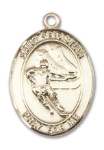 Load image into Gallery viewer, St. Sebastian / Hockey Custom Medal - Yellow Gold