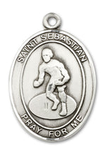 Load image into Gallery viewer, St. Sebastian / Wrestling Custom Medal - Sterling Silver