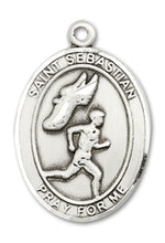 Load image into Gallery viewer, St. Sebastian / Track & Field Custom Medal - Sterling Silver