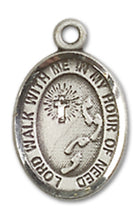 Load image into Gallery viewer, Footprints / Cross Custom Pendant - Sterling Silver