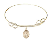 Load image into Gallery viewer, St. Camillus of Lellis Custom Bangle - Gold Filled