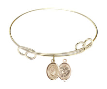 Load image into Gallery viewer, St. Elizabeth Ann Seton Custom Bangle - Gold Filled