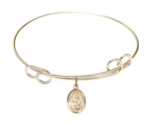 Load image into Gallery viewer, St. Vincent Ferrer Custom Bangle - Gold Filled