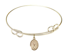 Load image into Gallery viewer, Our Lady of All Nations Custom Bangle - Gold Filled
