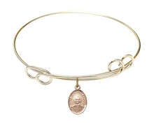Load image into Gallery viewer, St. Josemaria Escriva Custom Bangle - Gold Filled