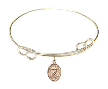 Load image into Gallery viewer, St. Damien of Molokai Custom Bangle - Gold Filled