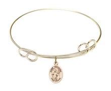 Load image into Gallery viewer, St. Theodore Stratelates Custom Bangle - Gold Filled