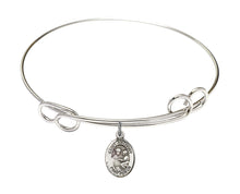 Load image into Gallery viewer, St. Anthony Custom Bangle - Silver
