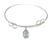 Load image into Gallery viewer, St. Christopher Custom Bangle - Silver