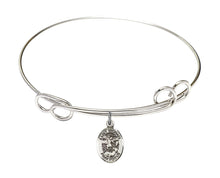 Load image into Gallery viewer, St. Michael the Archangel Custom Bangle - Silver