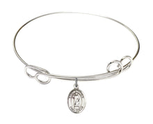 Load image into Gallery viewer, St. Stephen Martyr Custom Bangle - Silver