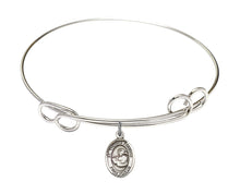 Load image into Gallery viewer, St. Thomas Aquinas Custom Bangle - Silver