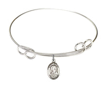 Load image into Gallery viewer, St. Brigid of Ireland Custom Bangle - Silver