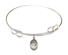 Load image into Gallery viewer, St. Ambrose Custom Bangle - Silver