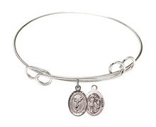 Load image into Gallery viewer, St. Sebastian / Cheerleading Custom Bangle - Silver