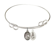 Load image into Gallery viewer, Our Lady of Mount Carmel Custom Bangle - Silver
