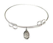 Load image into Gallery viewer, St. Joseph of Arimathea Custom Bangle - Silver