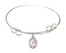 Load image into Gallery viewer, St. Jacob of Nisibis Custom Bangle - Silver