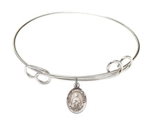 Load image into Gallery viewer, Our Lady of Rosa Mystica Custom Bangle - Silver