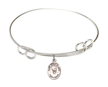 Load image into Gallery viewer, St. Peter Claver Custom Bangle - Silver