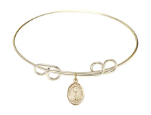 Load image into Gallery viewer, St. Pio of Pietrelcina Custom Bangle - Gold Filled