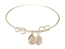Load image into Gallery viewer, St. Sebastian / Soccer Custom Bangle - Gold Filled