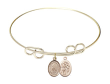 Load image into Gallery viewer, St. Sebastian / Ice Hockey Custom Bangle - Gold Filled