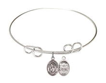 Load image into Gallery viewer, St. Aloysius Gonzaga Custom Bangle - Silver