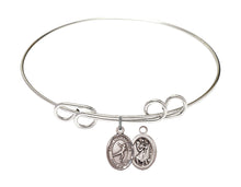 Load image into Gallery viewer, St. Christopher / Figuee Skating Custom Bangle - Silver
