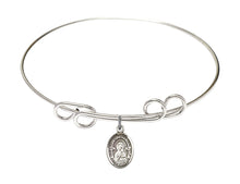Load image into Gallery viewer, Our Lady of Perpetual Help Custom Bangle - Silver