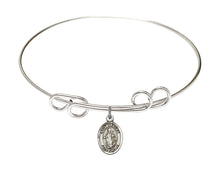 Load image into Gallery viewer, St. Clement Custom Bangle - Silver