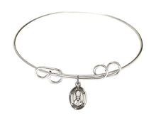Load image into Gallery viewer, St. Anselm of Canterbury Custom Bangle - Silver
