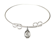Load image into Gallery viewer, St. Uriel the Archangel Custom Bangle - Silver