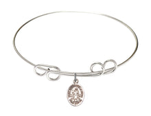 Load image into Gallery viewer, St. Bernardine of Sienna Custom Bangle - Silver