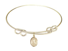 Load image into Gallery viewer, St. Brigid of Ireland Custom Bangle - Gold Filled