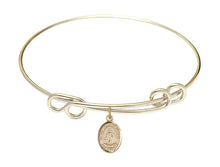 Load image into Gallery viewer, Infant of Prague Custom Bangle - Gold Filled