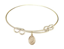 Load image into Gallery viewer, St. Therese of Lisieux Custom Bangle - Gold Filled
